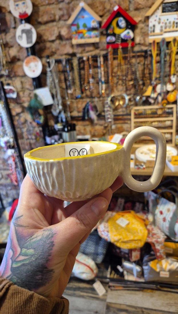 El Yapımı Seramik Kupa - Görsel 2