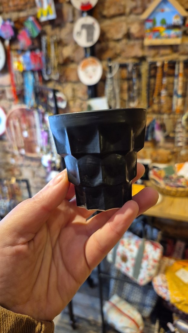 Siyah Desenli Seramik Bardak Seti - Görsel 3