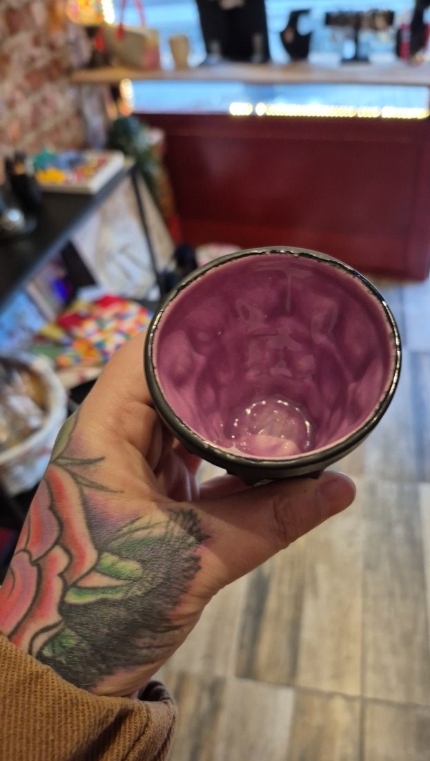 Siyah Desenli Seramik Bardak Seti - Görsel 2