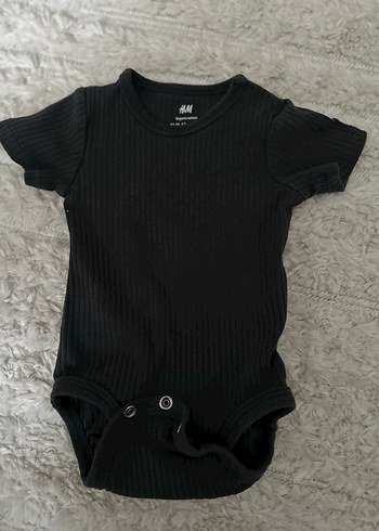 H&M Kısa Kollu Pamuklu Bebek Body Zıbın Üçlü Set - Görsel 4