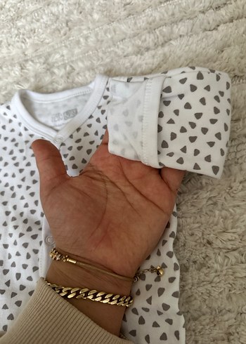 Bebek Erkek Gri Desenli Tulum - Görsel 2