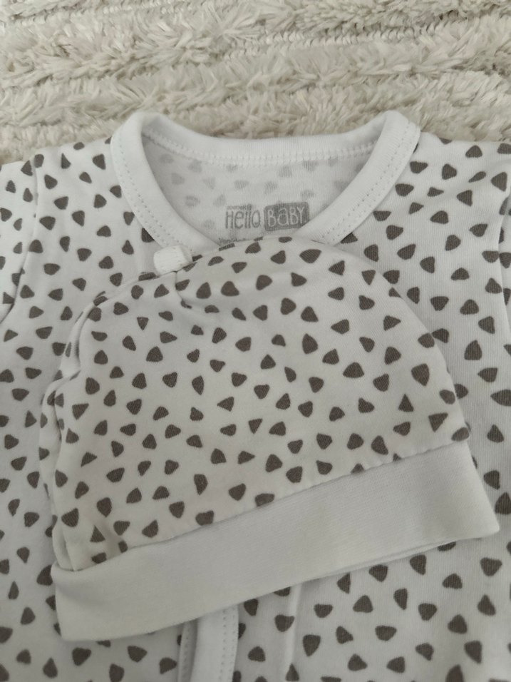 Bebek Erkek Gri Desenli Tulum - Görsel 3