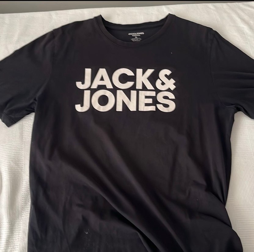 Jack & Jones Siyah Baskılı Erkek Tişört - Görsel 5