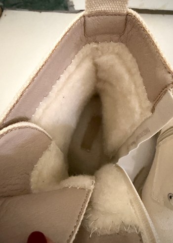 Bej Kadın Blok Topuklu Minimalist Bot - Görsel 5