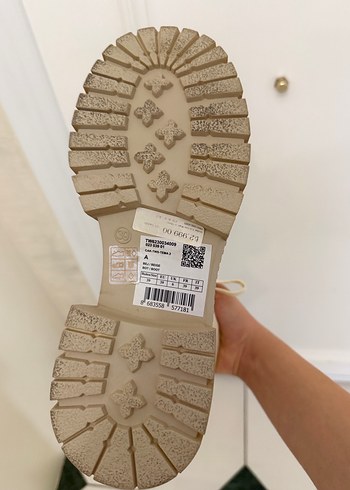 Bej Kadın Blok Topuklu Minimalist Bot - Görsel 6