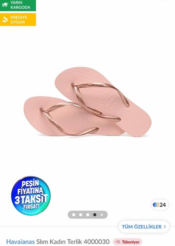 Havaianas Slim Pembe Minimalist Kadın Terlik - Görsel 2