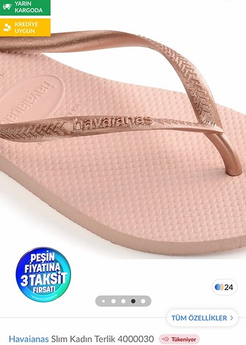 Havaianas Slim Pembe Minimalist Kadın Terlik - Görsel 3