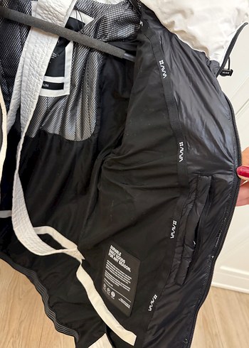 Erkek  Beyaz  Kışlık Fermuarlı Ceket - Görsel 4