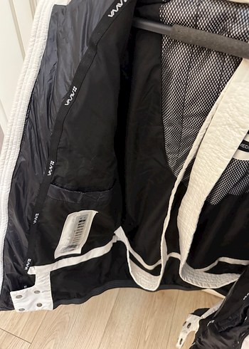 Erkek  Beyaz  Kışlık Fermuarlı Ceket - Görsel 5