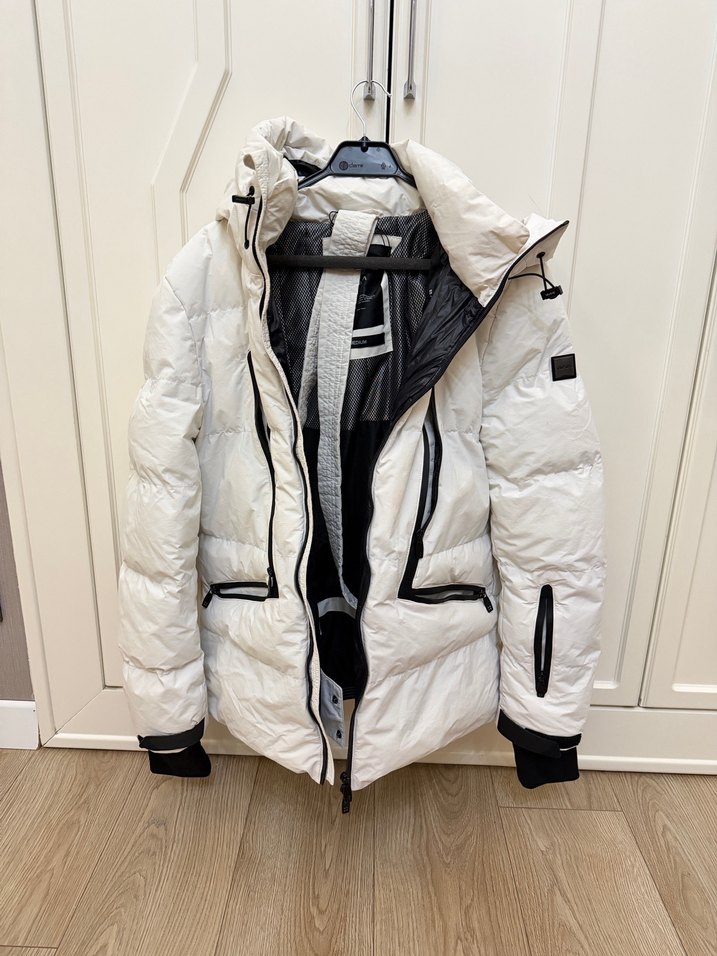 Erkek  Beyaz  Kışlık Fermuarlı Ceket - Görsel 2