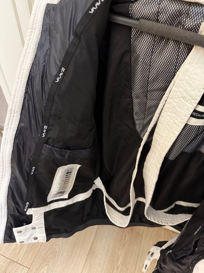 Erkek  Beyaz  Kışlık Fermuarlı Ceket - Görsel 5