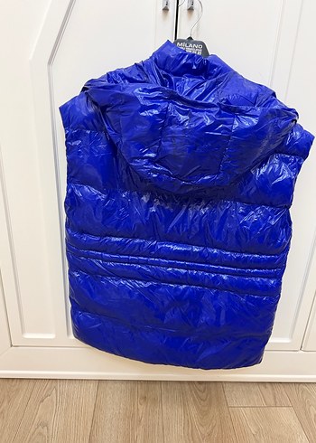 Parlak Mavi Kadın Şişme Yelek - Görsel 3