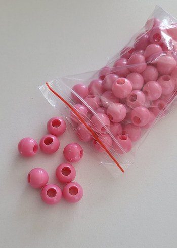 Pembe Renkli makrome Boncukları - Görsel 3