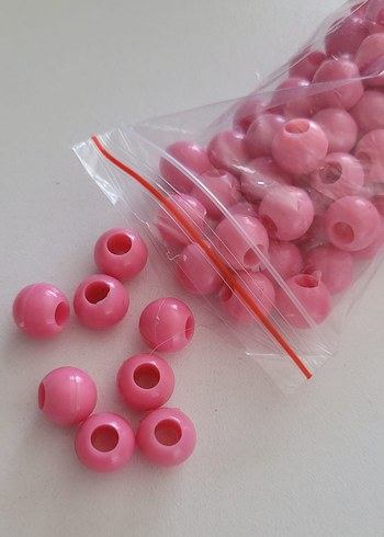 Pembe Renkli makrome Boncukları - Görsel 2