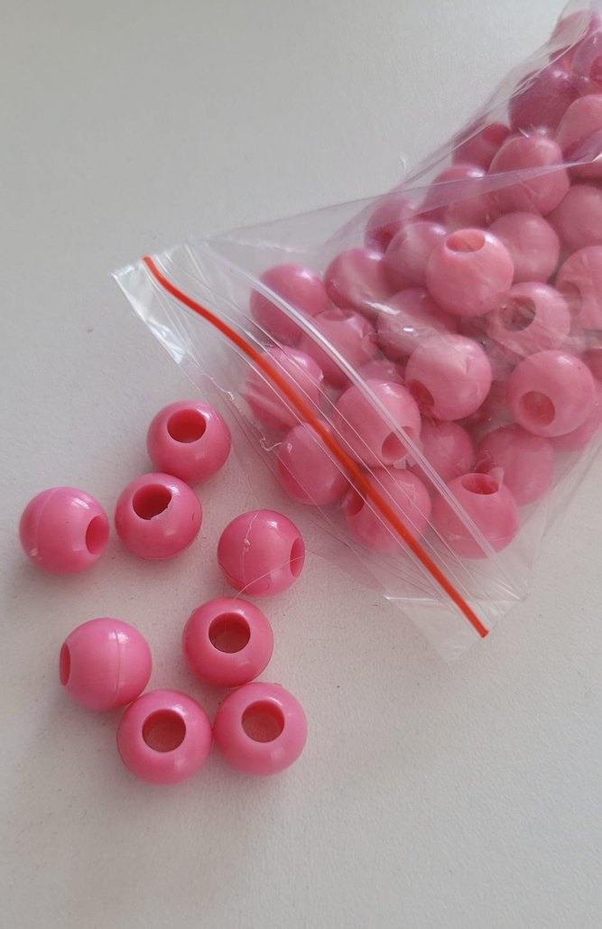 Pembe Renkli makrome Boncukları - Görsel 2