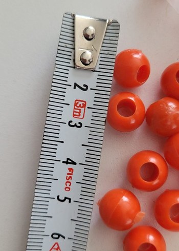 kırmızı Renkli makrome Boncukları - Görsel 2