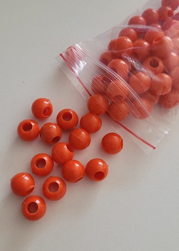 kırmızı Renkli makrome Boncukları - Görsel 4