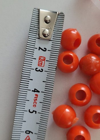 kırmızı Renkli makrome Boncukları - Görsel 3