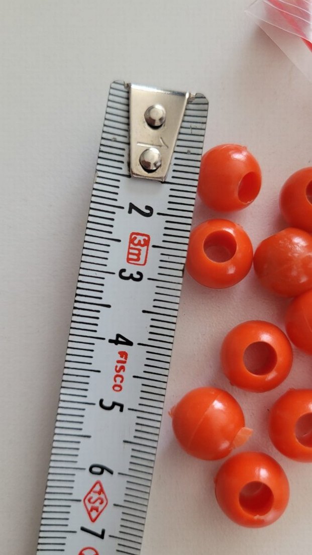 kırmızı Renkli makrome Boncukları  - Görsel 2