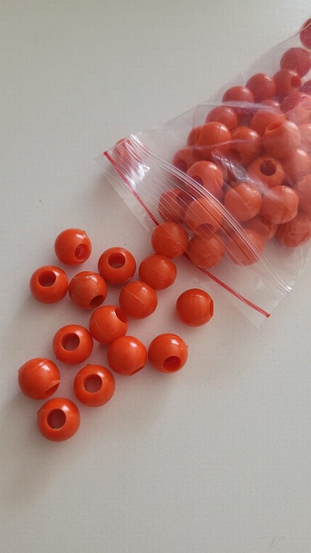 kırmızı Renkli makrome Boncukları  - Görsel 4