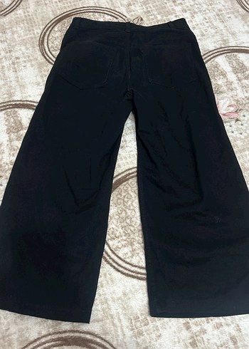 Siyah Kadın Kot Pantolon, Kemerli, Normal Boy - Görsel 2