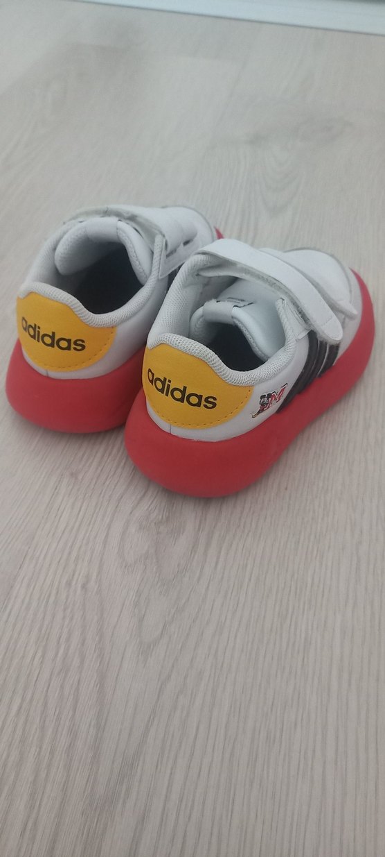 Kız Çocuk Beyaz Cırt Cırtlı Spor Ayakkabı - Görsel 2