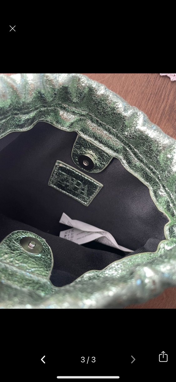 Zara parlak çanta - Görsel 3