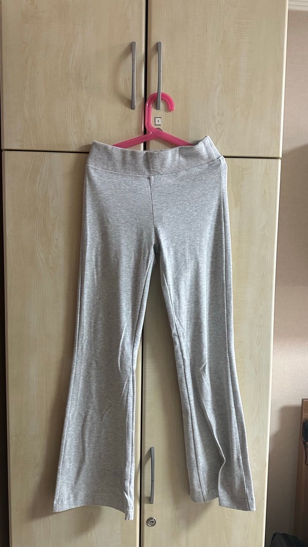 Kadın Gri Pamuklu Normal Boy Eşofman Altı - Görsel 2