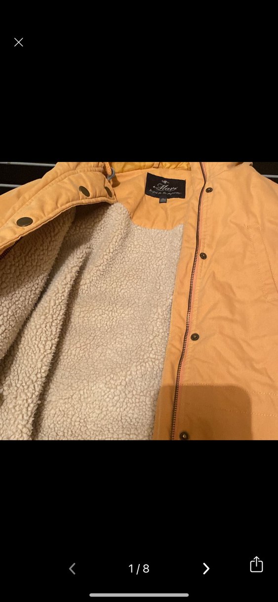 Kürk Detaylı Bej Kadın Kışlık Ceket - Görsel 4