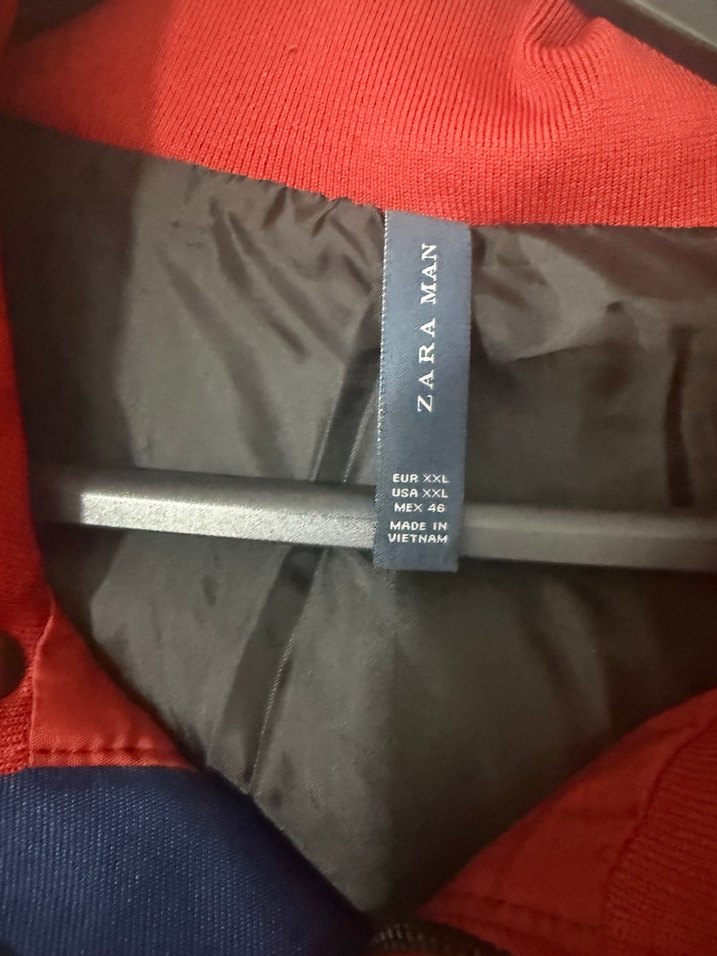 Koyu Kırmızı Erkek Düğmeli Midi Mont - Görsel 2