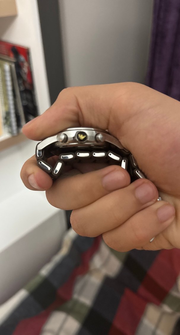 Emporio Armani Erkek Gri Çelik Saat - Görsel 4