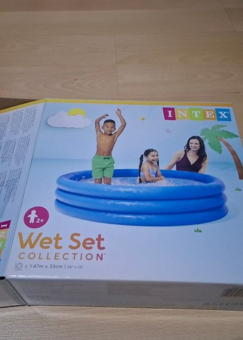 Mavi Çocuk Şişme Havuz 1.47mx33cm - Görsel 2