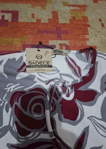 Bohem Bordo Uzun Kollu Bluz - Görsel 4