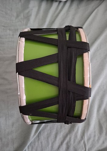 yeşil Renkli Yuvarlak 30 cm çaplı çocuk davulu - Görsel 5