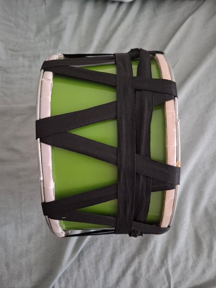 yeşil Renkli Yuvarlak 30 cm çaplı çocuk davulu - Görsel 5