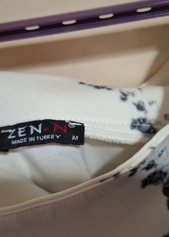 Drapeli Desenli Mini Elbise - Görsel 2