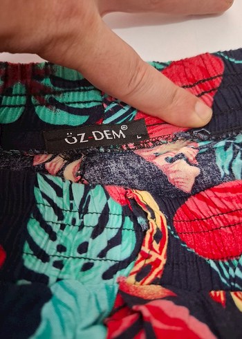 Renkli Bohem Desenli Kadın Pantolon - Görsel 3