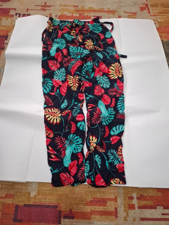 Renkli Bohem Desenli Kadın Pantolon - Görsel 2