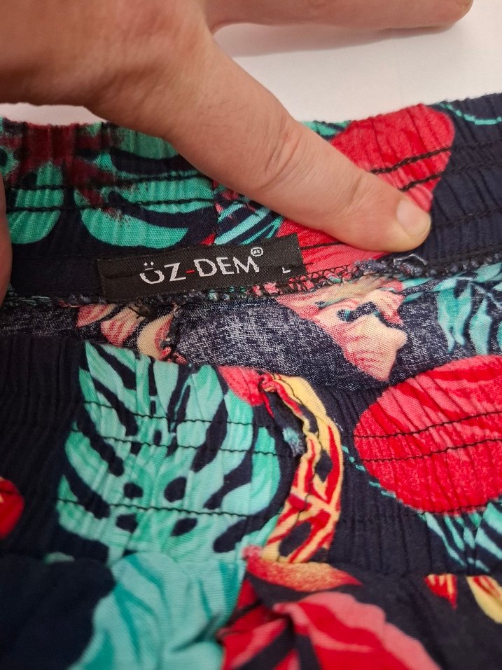 Renkli Bohem Desenli Kadın Pantolon - Görsel 3