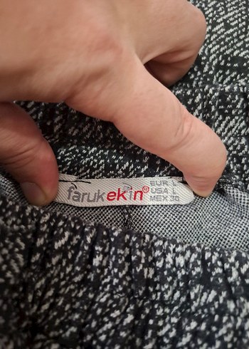 Gri Bol Kesim Kadın Kumaş Pantolon - Görsel 3