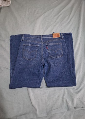 Gri Mavi Kadın Bol Kesim Midi Kot Pantolon - Görsel 2