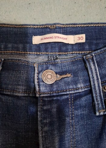 Gri Mavi Kadın Bol Kesim Midi Kot Pantolon - Görsel 5