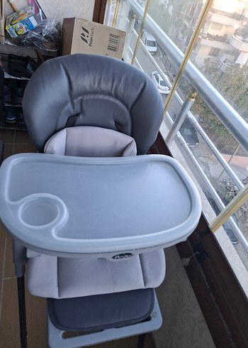 kanz antrasit Gri Bebek Mama Sandalyesi - Görsel 2