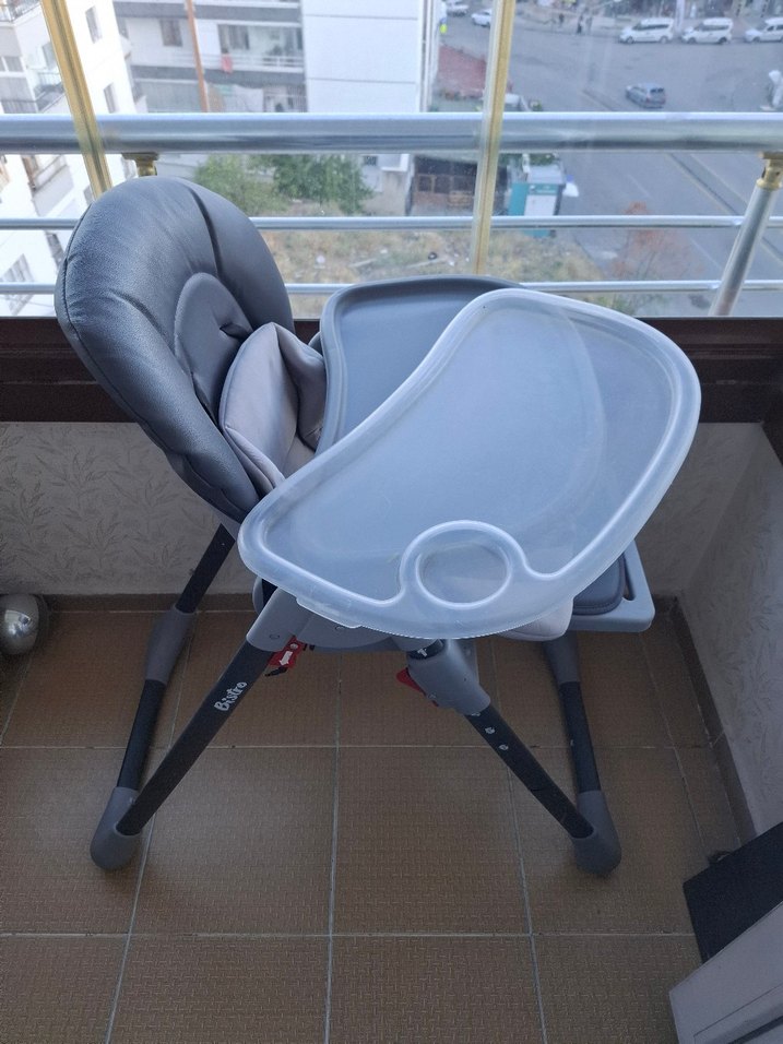 kanz antrasit Gri Bebek Mama Sandalyesi - Görsel 3