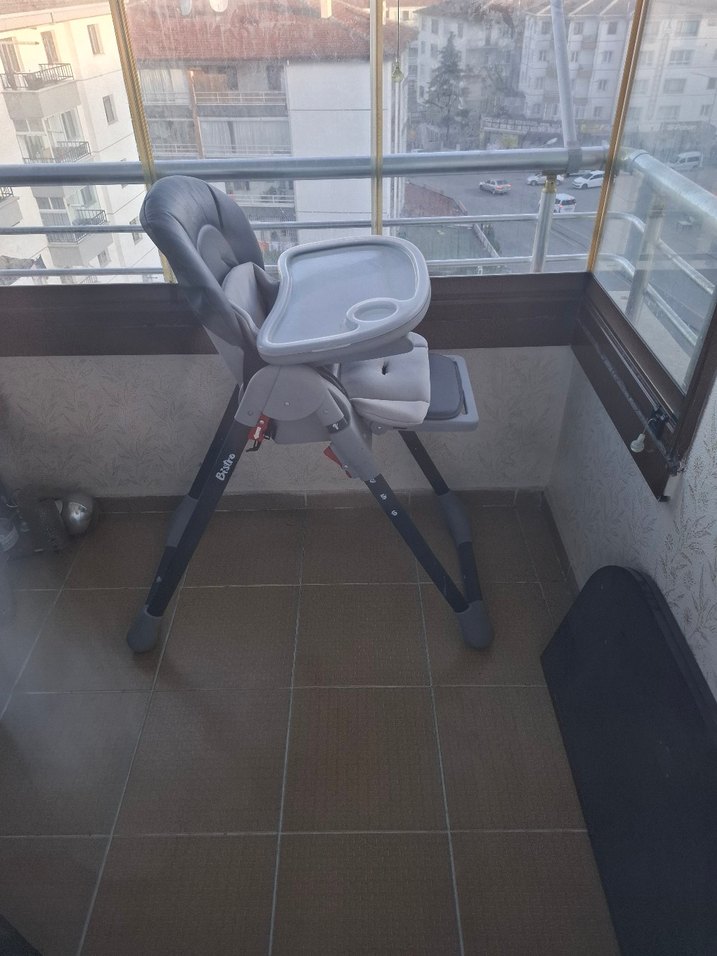 kanz antrasit Gri Bebek Mama Sandalyesi - Görsel 5