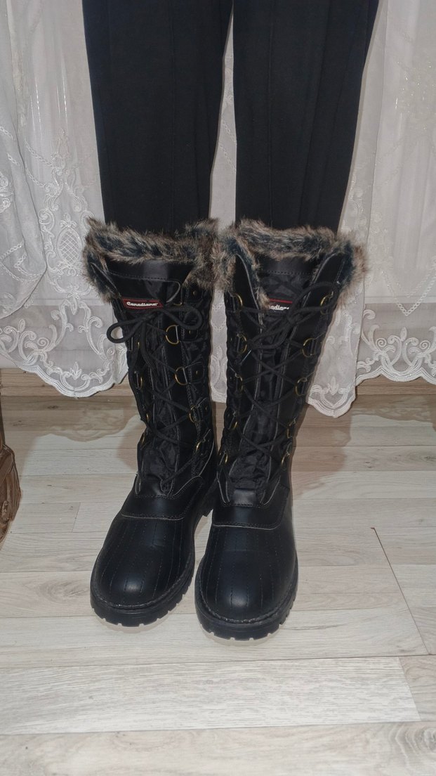 Kahverengi Leopar Desenli Kürklü Kadın Bot - Görsel 2