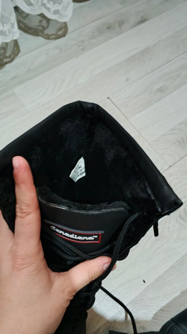 Siyah Deri Bağcıklı Yüksek Topuklu Goth Bot - Görsel 4