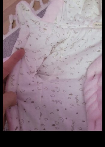 Peluş Detaylı Pembe Kız Bebek Tulumu - Görsel 2