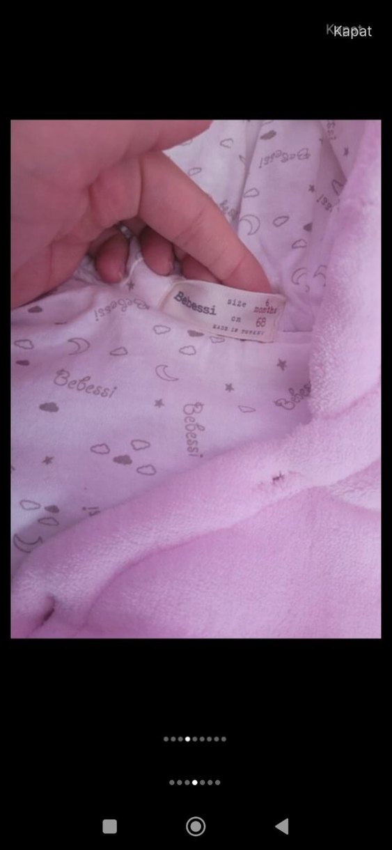 Peluş Detaylı Pembe Kız Bebek Tulumu - Görsel 3