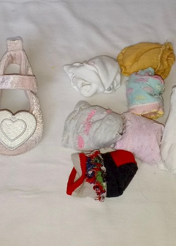 kız bebek pantolon şapka ve corap - Görsel 5